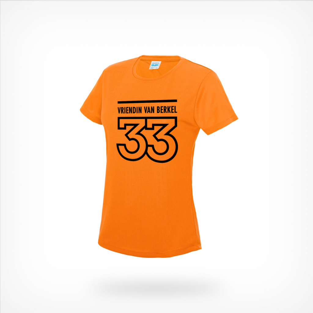 VriendinVanBerkel-tshirt-vrouw-oranje