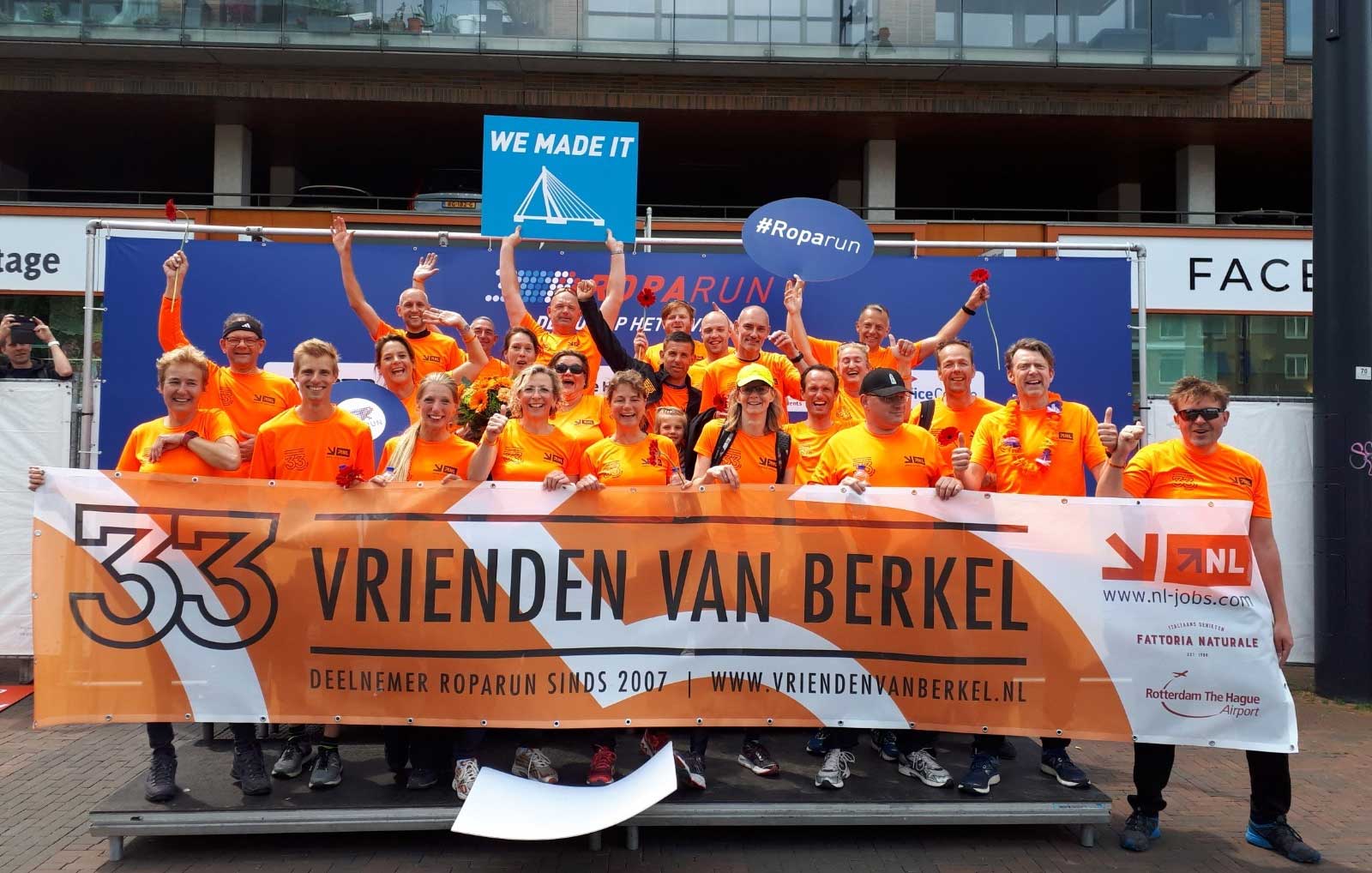 Roparun finish van Vrienden van Berkel