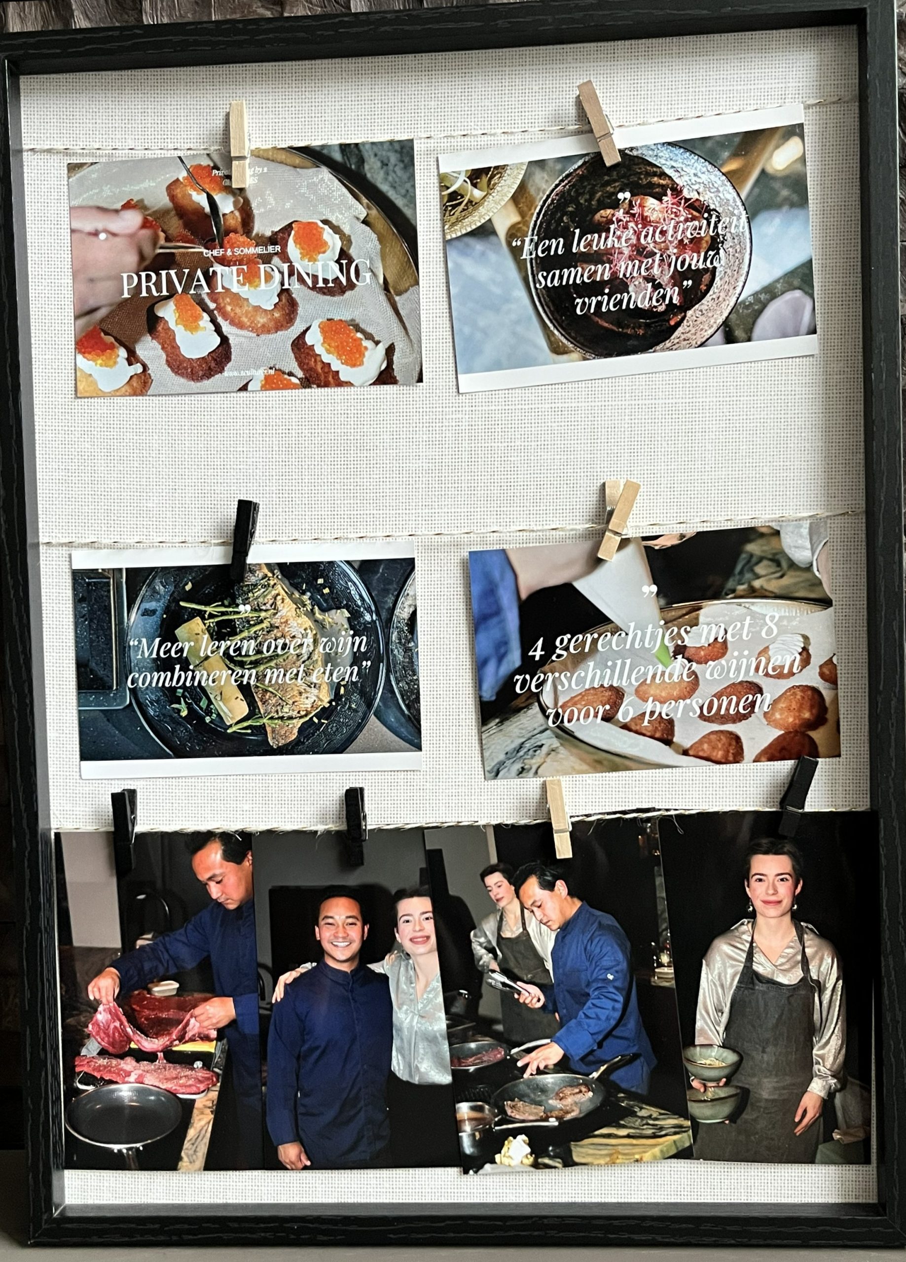 Bon voor private dining tev €900